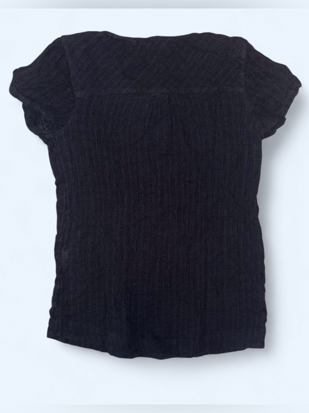 Soft Surroundings Black Zip Front Pocket Top - Size Small - Picture 3 of 6